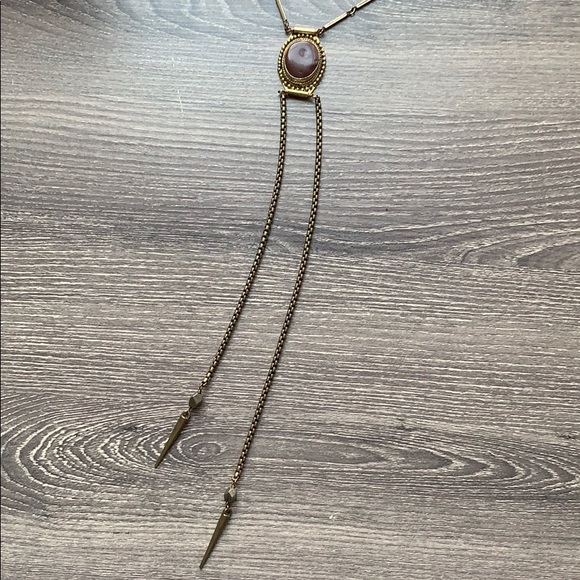 Jewelry - Long brass necklace